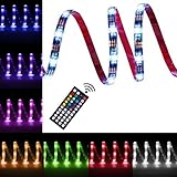 ICOCO 300 Leds Light Strip Bar 5m SMD 5050 RGB IP68 Waterproof Lighting with 44-Key Controller for T