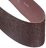 Norton 3X High Performance Portable Sanding Belt, Aluminum Oxide, 21 Length x 3 Width, Grit 36 Extra