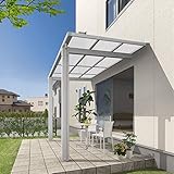 三協アルミ　独立式テラス　レボリューD　2.0間×5尺　600タイプ／関東間／標準柱（H24）／単体　ポリカ屋根 　ダークブロンズ