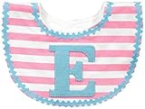 Mud Pie Baby-Girls Newborn E Girl Initial Bib, Pink, One Size by Mud Pie Baby [並行輸入品]