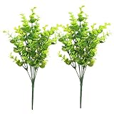 Zhhlinyuan 2 x Fake Artificial Plant Floral Leave Foliage Home Office Wedding Decoration 4282#