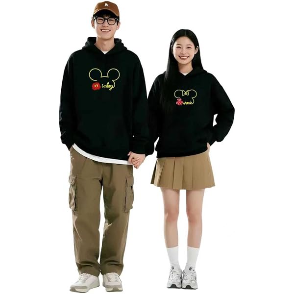 Amazon.co.jp: ミッキー パーカー ユニセックス サイズM ブラック