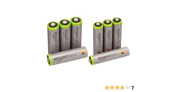 Amazon Amazonベーシック 高容量充電式ニッケル水素電池単3形4個 単4形4個パック Amazonベーシック Amazon Basics 家電 カメラ