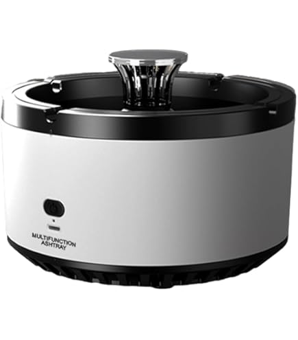 Amazon | 灰皿 脱臭機 空気清浄機 スモークレス灰皿 マイナス