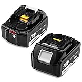 Powayup BL1860B 互換マキタ 18v バッテリー 6.0ah ２個セット 18vマキタ バッテリー 18vバッテリーマキタ BL1860B互換 バッテリー　18v 互換バッテリー 6.0