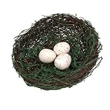 Vineネスト鳥の装飾Simulatedデカールの枝のオーナメント人工モス花柄ハンドクラフト MQ-143801_4