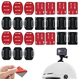 ベースマウント 運動用カメラアクセサリ カーブマウント マウントキット GoPro用 3Mフラットマウント カーブマウント【平面&曲面両用】セットヘルメット マウントGoPro Hero 3 3+4 5 6 7 8 9 10 11 12に適用（24pcs（ 12枚粘着ステッカー + 12枚マウント）