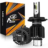AUXIRACER H4 Hi/Lo切替 LEDヘッドライト 車用 LEDバルブ 60W 12000LM 6500K ホワイト 最新型ソール