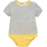 HONEY BLOSSOM ベビー ボーダー Ｔシャツ風 ロンパース お腹が出ない Ｔオール m119 GborderY 90