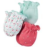 カーターズ Carter's 女の子用ハート大好きSUPER CUTEコットン素材ベビーミトン3個セット [並行輸入品]