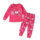 Brightup子供のクリスマス子供服、長袖 パジャマ 寝間着 上下セット