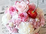 fleurcocoオリジナル　枯れないお花のフラワーケーキ チェリーピンクベリー 母の日フラワー