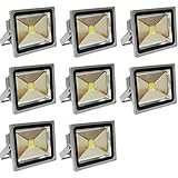 LED投光器 30W 電球色 (約3000K) 防水　8個セット