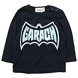 《初夏春秋対応》 ☆GARACH(ギャラッチ) 天竺英字ロゴ長袖Tシャツ 130cm /NV NO.AH-1711409