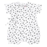 アスナロ（甚平） 甚平カバーオール ベビー 新生児 日本製生地 マリン柄 じんべい60-70 ホワイト