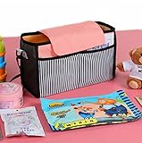 ベビーカー用バッグ - MOEKIBY 多機能小物入れ ドリンクホルダー ベビーカー バッグ 収納ポケット マザーズバッグ ストローラーオーガナイザー 収納力抜群 簡単取り付 可愛い 防水