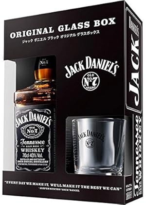 ジャックダニエル ブラック 瓶700ml オリジナルグラスボックス