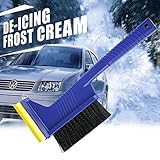 Demiawaking 車用 スノースクレーパー 3in1 アイススクレーパー 　スノーシャベル＆ブラシ＆安全ハンマー　雪 霜 結氷 除去用具 ウインターグッズ 　スコップ軽量