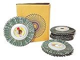 Prasertsteel Auto Body Sanding Flap Discs # 120 SQUIDHOOK - Back Soft ( 6 Pack )