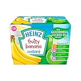 フルーティーなカスタードバナナ4-36 Mths 4×100グラム (Heinz) (x 2) - Heinz Fruity Custard Banana 4-36 Mths 4 x 100g (Pa