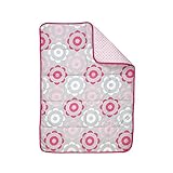 Happy Chic Baby by Jonathan Adler Heather Floral Baby Girl Reversible Quilt Comforter Blanket Pink G