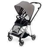 【正規代理店取扱商品】サイベックス CYBEX 両対面ベビーカー MIOS ミオス (生後1ヶ月~4歳頃まで) キャノピー&ヘッドクッションセット【マンハッタングレー】×クロームフレーム