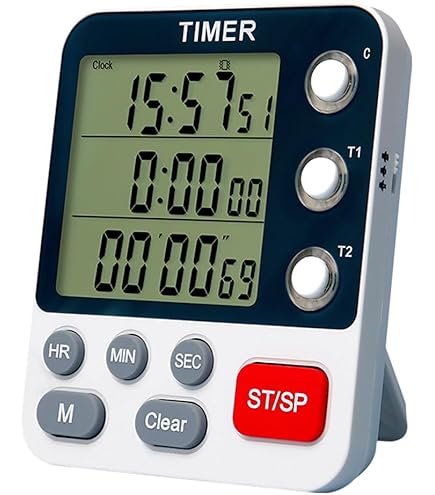 Amazon｜タイマー 3連 キッチンタイマー 大画面 99時間 カウントアップ