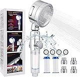 シャワーヘッド 増圧 80%節水シャワープロ 浄水 塩素除去 極細水流 しゃわーへっど 高水圧 角度調整 3階段モード 止水ボタン 取付簡単