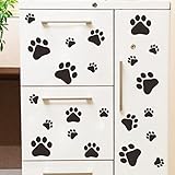 iuhanファッション犬Footprintsビニール壁ステッカーアートホーム装飾壁デカール子供寝室用