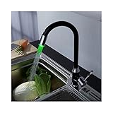 LEDキッチン蛇口 台所蛇口 冷熱混合水栓 キッチン用 台付 混合水栓 シンク や 洗面台