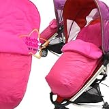 DELUXE 2 IN 1 FOOTMUFF COSYTOES LINER - ZETA LITE PINK by Baby Travel