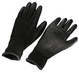 (サンライン)Sun Line 静電防止手袋　作業用 PUコーティング　ナイロン 防水シリーズ エマルジョン ゴム 労働者手袋 (M)