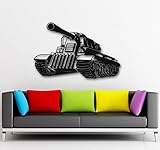 Wall Stickers Vinyl Decal Military Tank Army War Kids Nursery Decor (ig819) by WallStickers4ever [並行