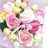 fleurmelody フラワーギフト ソープフラワー 光触媒 花束 アレンジメント So-Bo (ピンク)