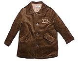 ウール混合大きな刺繍が高級感たっぷりのフォーマルコート（濠Du） ブラウン 110cm