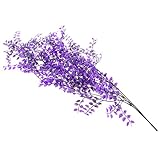 Flameer デコレーション　しだれ柳　人工植物　ブーケ　アレンジメント　5色選択　インテイア　オフィス　イベント - パープル