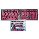 PBT キーキャップ 140 個 DyeSublimation キーキャップ セット CherryProfile 日本語メカニカル キーボード用キーキャップ レッド PBT キーキャップ 140 個 DyeSublimation キーキャップ セット CherryProfile