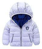 (トヨベイ)Toyobuy 子供 中綿 コート キッズ フード付き ジャケット ベビー ブルゾン アウター 女の子 男の子 冬 グレー 100