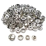 ジャンパーホック 15ｍｍ 金具 シルバー 50組 ボタン 留め具 レザークラフト ハンドメイド