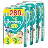 【テープ Sサイズ】 パンパース オムツ さらさらケア (4~8kg) 280枚(70枚×4パック) [ケース品]