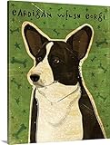 ジョン・W Goldenプレミアムシックラップキャンバス壁アート印刷題名Cardigan Welsh Corgi 11" x 14" 2262474_24_11x14_none