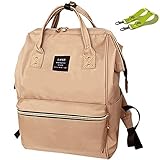 Landuo 4colors レディース　リュック　ハンドバッグ　マザーズバッグ　ベビーカーバッグ　高収納　大容量 軽量 (khaki)