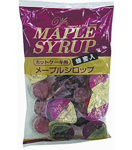 中村商店 キャプテン メープル ポーション 20g×20個×15袋入×(2ケース)｜ 送料無料 一般食品 シロップ メープルシロップ ポーション Amazon | 中村商店 キャプテン メープル ポーション 20g×20個×15袋入