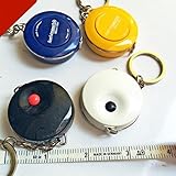 Hoechstmass Miniテープメジャーwithキーチェーンプラスチックポータブル1.5 Mリトラクタブルルーラードイツ製 レッド 4365367637907