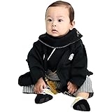 [Puff 2 Kids] ベビー キッズ 子供服 袴風 カバーオール ロンパース 男の子 60 70 80 90cm