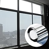 Takarafune ガラスシート 窓断熱シート マジックミラー フィルム 目隠しフィルム 紫外線カット 飛散防止 90 * 200cm