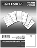 LabelWhiz Blank Printable Door Hanger Tags 11 x 8-1/2 Inches 1 Tag per Sheet 100 Sheets White (78022
