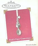 ホールマーク赤ちゃんの最初クリスマスEngravable雪だるまスプーンissued 2003 by Hallmark