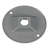 Sigma Electric 14381 1/2-inch 1 Hole Round Lamp Holder Cover, Grey [並行輸入品]