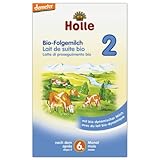 【ドイツ国内販売用】ホレ(Holle) オーガニック粉ミルク Step2 (6ヶ月から36ヶ月まで) 600g - 1Box(並行輸入品)/配送後4～6日でお届け